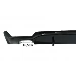 Hátsó diffúzor BMW 4 F32 Coupe F33 Cabrio F36 Gran Coupe (2013-) modellekhez, kipufogóvégekkel, zongoralakk fekete, M dizájn-image-6087731