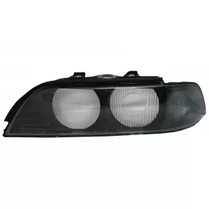 Headlights Lens Left and Right Side Smoke Grey suitable for BMW 5 Series E39 (1995-2000)