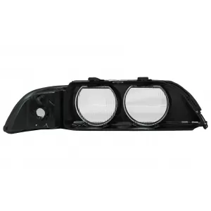 Headlights Lens Left and Right Side Smoke Grey suitable for BMW 5 Series E39 (1995-2000)