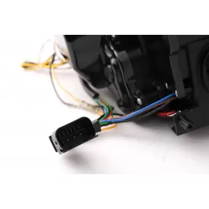 3D Angel Eyes LED DRL Xenon Headlights suitable for BMW 3 Series E90 E91 LCI (2008-2011) Black
