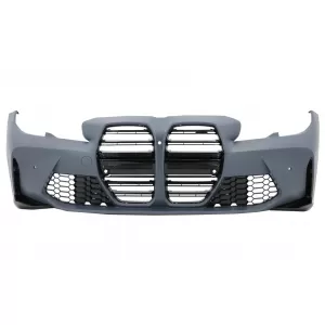 image-58-Frontstoßstange für BMW 3er G20 Limousine G21 Touring 2018+ G80 M Look Gitter