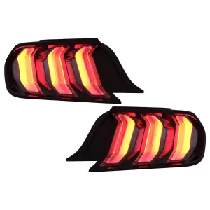 Teljes LED hátsó lámpa Ford Mustang VI S550 (2015-2019), füst átlátszó, dinamikus irányjelző-image-6088459