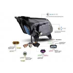 Full LED Scheinwerfer für Ford Mustang V 10-14 Dynamisch Sequentiell Drehen Hell-image-6089674