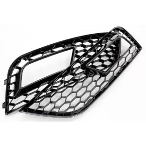 Fog Lamp Covers suitable for Audi A4 B8 Facelift (2012-2015) RS4 Design Black