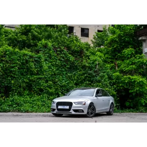 Fog Lamp Covers suitable for Audi A4 B8 Facelift (2012-2015) RS4 Design Black