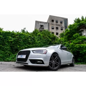 Fog Lamp Covers suitable for Audi A4 B8 Facelift (2012-2015) RS4 Design Black