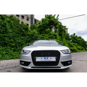 Fog Lamp Covers suitable for Audi A4 B8 Facelift (2012-2015) RS4 Design Black