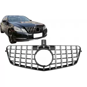Grila Centrala compatibil cu Mercedes E-Class W212 S212 (2009-2013) GT-R Panamericana Design-image-6090377
