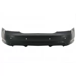 Heckstoßstange Diffusor Auspuff Tipps Schwarz für Mercedes S W221 2005-2013 S65 Design-image-6088502