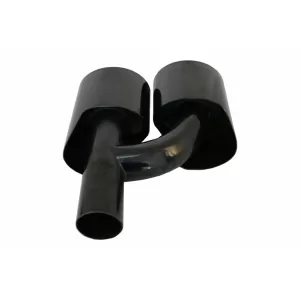 Heckstoßstange Diffusor Auspuff Tipps Schwarz für Mercedes S W221 2005-2013 S65 Design-image-6088517
