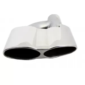 Heckstoßstange & Auspuff Tipps Chrom für Mercedes S-Klasse W221 2005-2013 S65 Look-image-6088559