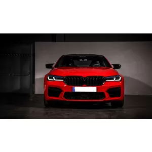 Bodykit für BMW 5er G30 LCI 2020+ M5 Look Gitter Seitenschweller Schalldämpfer Tipps-image-6090745