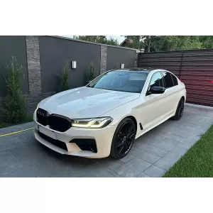 Bodykit für BMW 5er G30 LCI 2020+ M5 Look Gitter Seitenschweller Schalldämpfer Tipps-image-6114176