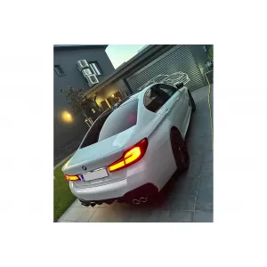 Bodykit für BMW 5er G30 LCI 2020+ M5 Look Gitter Seitenschweller Schalldämpfer Tipps-image-6114177