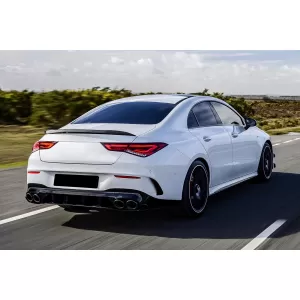 Hátsó diffúzor és kipufogóvégek Mercedes CLA X118 Shooting Brake C118 Coupe Sport Line (2019-06.2025) CLA45S Design Aerodynamic Night Package-image-6090654