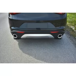 Heckstoßstangen Seitensplitter Finnen Für Alfa Romeo Stelvio 949 2016-2020 Schwarz-image-6093207