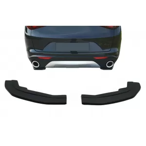 Heckstoßstangen Seitensplitter Finnen Für Alfa Romeo Stelvio 949 2016-2020 Schwarz-image-6093208