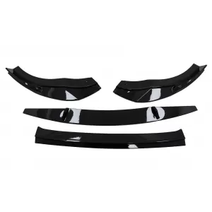 Lippe Spoiler Frontstoßstange Erweiterung Für VW Golf 8 R 2020- Glänzend schwarz-image-6092328