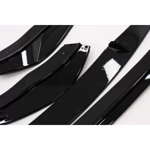 Lippe Spoiler Frontstoßstange Erweiterung Für VW Golf 8 R 2020- Glänzend schwarz-image-6092329