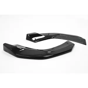 Rear Bumper Side Splitters Fins suitable for Mercedes A-Class W177 A35 A45 Hatchback (2018-up) Piano Black