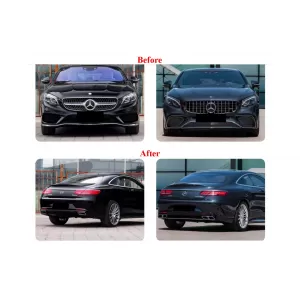 Pachet Exterior compatibil cu Mercedes S-Class C217 Coupe Sport Line (2015-2021) S63 Design-image-6351462
