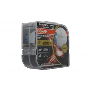 OSRAM NIGHT BREAKER 200 H4 Auto- Moto Halogen Headlamp 64193NB200-HCB Hardcore Box-image-6089463