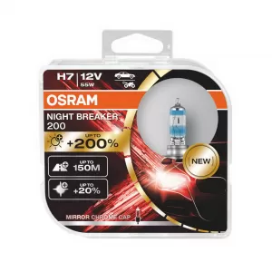 OSRAM NIGHT BREAKER 200 H7 Auto-Moto Halogen Headlamp 64210NB200-HCB Hardcore Box-image-6089494
