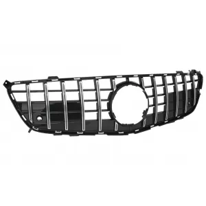 Front Grille suitable for Mercedes SL-Class R231 (2012-2016) GT-R Panamericana Design Black Chrome