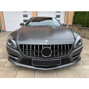 Front Grille suitable for Mercedes SL-Class R231 (2012-2016) GT-R Panamericana Design Black Chrome