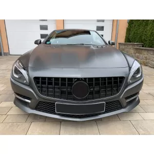 Front Grille suitable for Mercedes SL-Class R231 (2012-2016) GT-R Panamericana Design Black