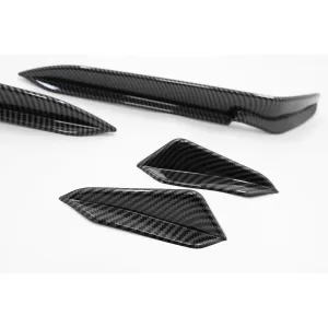 Ornamente bara fata flapsuri compatibil cu VW Golf 7.5 R Hatchback (2017-2020) Carbon Look-image-6091166