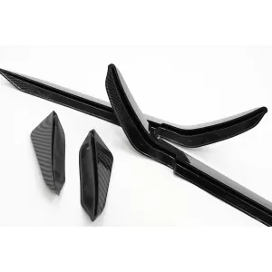Ornamente bara fata flapsuri compatibil cu VW Golf 7.5 R Hatchback (2017-2020) Carbon Look-image-6091168
