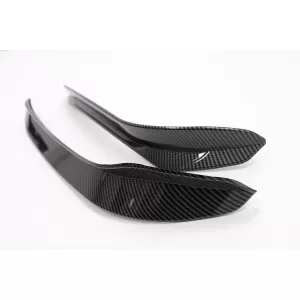 Front Bumper Side Fins Flaps suitable for VW Golf 7.5 GTI 5G Hatchback (2017-2020) Carbon Look