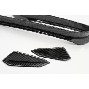 Front Bumper Side Fins Flaps suitable for VW Golf 7.5 GTI 5G Hatchback (2017-2020) Carbon Look