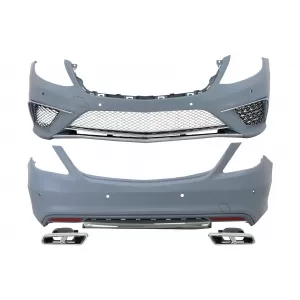 image-48-Body Kit Mercedes S-osztály W222 (2013-06.2017) modellhez, króm kipufogóvégekkel, S65 Design
