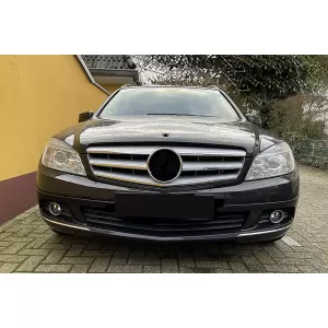Frontgitter für Mercedes C W204 S204 Limousine Kombi 2007-2014 Sport Silber-image-6091902