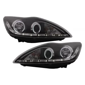 image-46-CCFL LED DRL Angel Eyes fényszóró Ford Focus II facelift (2008-2010), fekete
