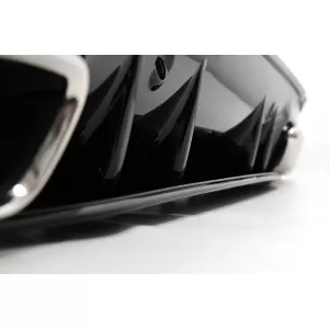 Hátsó lökháró diffózor Mercedes C-osztály W205 S205 (2014-2020) C63S Design ezüst végekkel, csak Sport Line modellekhez-image-6091965