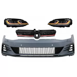 image-47-Paraurti per VW Golf VII 7 13-17 LED Fari Dinamici Luci diurne 7.5 GTI Look