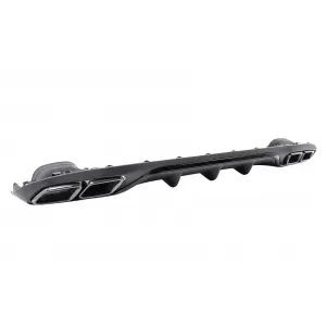 Diffusor Stoßstange für Mercedes E W213 S213 Standard 16-20 Endrohre E63 Look-image-6094543