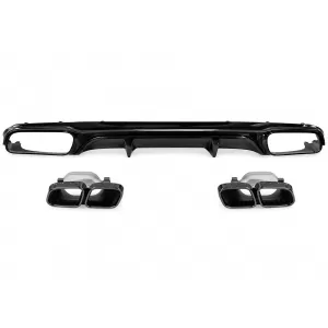 image-57-Diffuseur Pare-chocs pour Mercedes E W213 S213 Standard 16-20 Embouts silencieux E63 Look