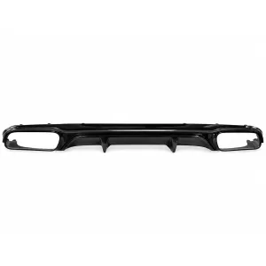 Rear Bumper Diffuser with Black Exhaust Muffler Tips suitable for Mercedes E-Class W213 S213 Standard (2016-2020) E63 Design