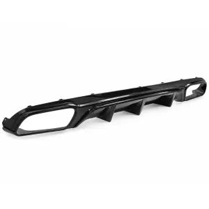 Rear Bumper Diffuser with Black Exhaust Muffler Tips suitable for Mercedes E-Class W213 S213 Standard (2016-2020) E63 Design