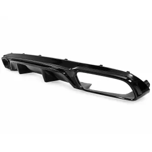 Rear Bumper Diffuser with Black Exhaust Muffler Tips suitable for Mercedes E-Class W213 S213 Standard (2016-2020) E63 Design