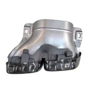 Rear Bumper Diffuser with Black Exhaust Muffler Tips suitable for Mercedes E-Class W213 S213 Standard (2016-2020) E63 Design