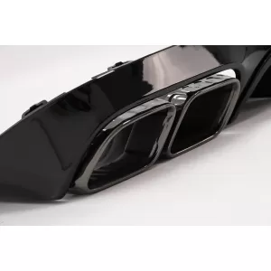 Hátsó diffúzor kipufogóvégekkel Mercedes E-osztály C238 A238 AMG Sport Line Coupe Cabrio (2016-2019) E63 Night Package Design-image-6094576