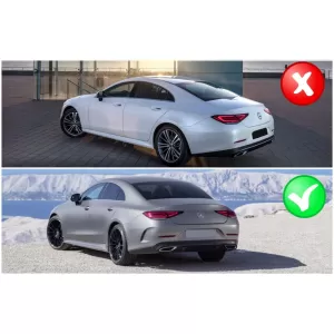 Hátsó diffúzor fekete kipufogóvégekkel Mercedes CLS-Class C257 Sport Line (2018-tól) CLS63 Design-image-6094949