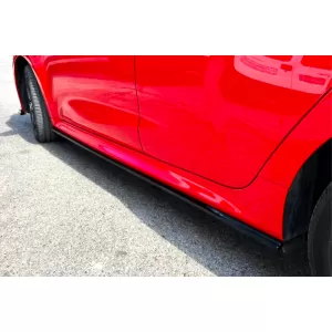 Side Skirts Extensions suitable for Toyota Yaris MK4 XP210 (2020-up) Piano Black