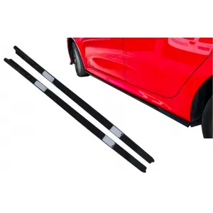 Side Skirts Extensions suitable for Toyota Yaris MK4 XP210 (2020-up) Piano Black