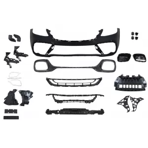 Paraurti per Mercedes Classe S W222 Facelift 2017-2020 S63 Look Griglie inferiori-image-6093068